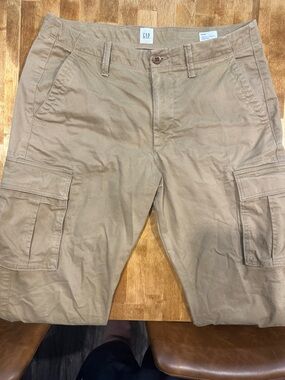 GAP Khaki Cargo Pants with Side Pockets